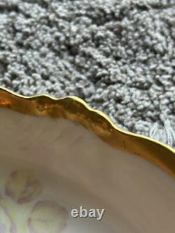 Super Rare One Of A Kind Flower Plate Made In France Made Around 1900
