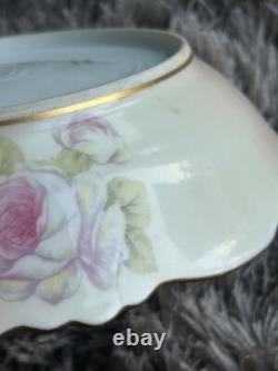 Super Rare One Of A Kind Flower Plate Made In France Made Around 1900