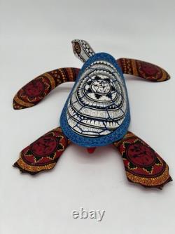TURTLE- One of a kind wood hand-carved ALEBRIJE from Oaxaca, México