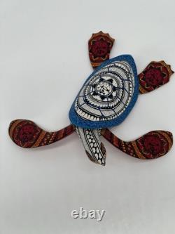 TURTLE- One of a kind wood hand-carved ALEBRIJE from Oaxaca, México