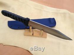 Tactical Bowie Knife by Hunton Custom Knives, First Available One of a Kind Art