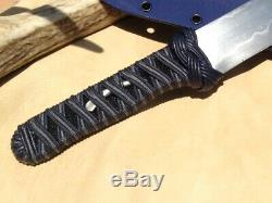 Tactical Bowie Knife by Hunton Custom Knives, First Available One of a Kind Art