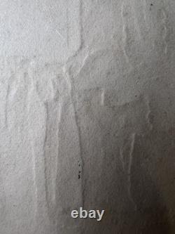 Taormina-Marcel Fiorini-Signed Large Aquatint/Etching-Mid 20th French Abstract