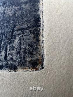 Taormina-Marcel Fiorini-Signed Large Aquatint/Etching-Mid 20th French Abstract Taormina-Marcel Fiorini-Signed Large Aquatint/Etching-Mid 20th French Abstract