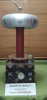 Tesla Coil, New High Power, Compact, Collectible One Of A Kind, 400 Watts