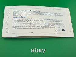 The Last IATA Paper flight Ticket RARE ONE OF A KIND COLLECTIBLE