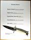 Tim Herman Custom Folding Dagger Knife One Of A Kind Withoriginal Sheath, Document
