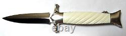 Tim Herman Custom Folding Dagger Knife One of a Kind withOriginal Sheath, Document