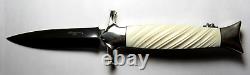 Tim Herman Custom Folding Dagger Knife One of a Kind withOriginal Sheath, Document