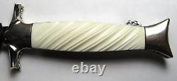Tim Herman Custom Folding Dagger Knife One of a Kind withOriginal Sheath, Document
