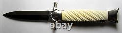 Tim Herman Custom Folding Dagger Knife One of a Kind withOriginal Sheath, Document