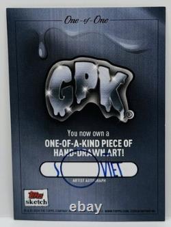 Topps Garbage Pail Kids 2024 One Of A Kind Piece Hand-Drawn Art By Soviet 1/1