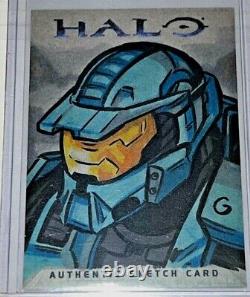 Topps Halo 2007 Artist Return Sketch Card Grant Gould One-of-a-kind Art