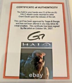 Topps Halo 2007 Artist Return Sketch Card Grant Gould One-of-a-kind Art