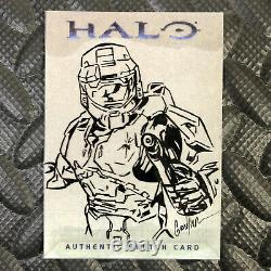 Topps Halo 2007 Sketch Card Kevin Graham One-of-a-kind Art Microsoft Xbox