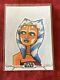 Topps Star Wars Sketch Card Ahsoka By Ryan Finley 1/1 One Of Kind Gorgeous Rare