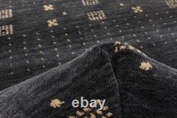 Traditional Charcoal Hand loomed Area Rug 2'7 x 7'1 Oriental Carpet