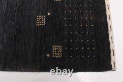 Traditional Charcoal Hand loomed Area Rug 2'7 x 7'1 Oriental Carpet