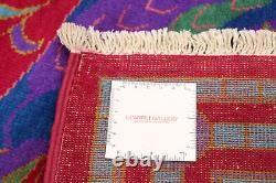 Traditional Hand-Knotted Bordered Area Rug 6'1 x 8'3 Wool Carpet