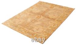 Traditional Hand-Knotted Bordered Carpet 6'2 x 8'8 Wool Area Rug