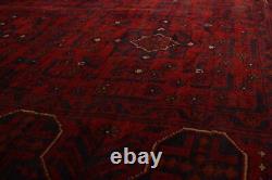 Traditional Hand-Knotted Bordered Tribal Carpet 5'2 x 6'6 Wool Area Rug