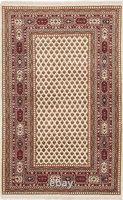 Traditional Hand Knotted Oriental Area Rug 4'0 x 6'5 Wool Carpet