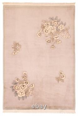 Traditional Hand Knotted Oriental Area Rug 4'6 x 6'7 Wool Carpet