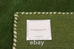 Traditional Hand loomed Area Rug 2'8 x 9'9 Green Oriental Carpet