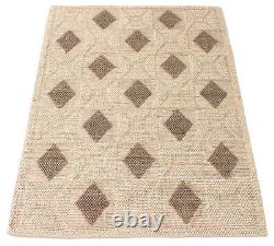 Traditional Southwestern Carpet 5'0 x 7'1 Braided Wool Rug