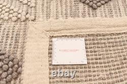 Traditional Southwestern Carpet 5'0 x 7'1 Braided Wool Rug