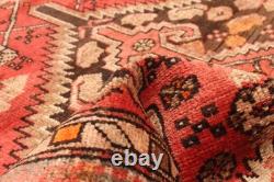Traditional Vintage Hand-Knotted Area Rug 3'9 x 6'4 Oriental Wool Carpet