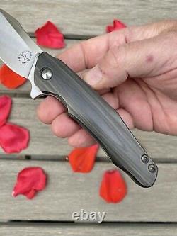 Tuffknives Geoff Blauvelt Liong Mah Collab Custom Ace Knife One Of A Kind New