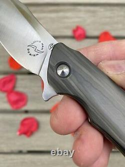 Tuffknives Geoff Blauvelt Liong Mah Collab Custom Ace Knife One Of A Kind New