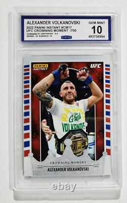 UFC Crowning moment Complete Set All Graded CCG Gem Mint 10 One of a Kind