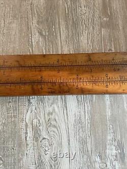 UNIQUE 1930's Classroom Demonstration Wood Slide-Rule, 42in, ONE OF A KIND