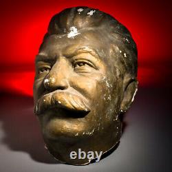 UNIQUE, GIANT, ONE-OF-A-KIND Josef Stalin Statue Head from Ukraine 1940-50's