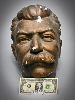 UNIQUE, GIANT, ONE-OF-A-KIND Josef Stalin Statue Head from Ukraine 1940-50's