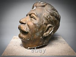 UNIQUE, GIANT, ONE-OF-A-KIND Josef Stalin Statue Head from Ukraine 1940-50's