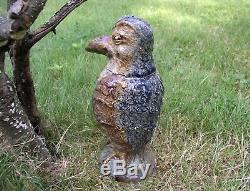 Ugly Bird Tobacco Jar. One of a kind High Fired Stoneware Art by Berdej