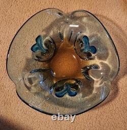 Ukrainian Studio Art Signed by Vladimir Zatynaiko Amber Glass ONE OF A KIND