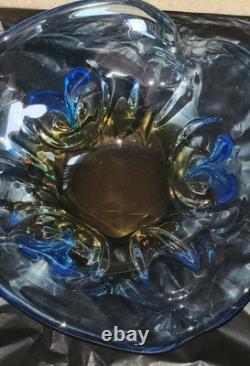 Ukrainian Studio Art Signed by Vladimir Zatynaiko Amber Glass ONE OF A KIND