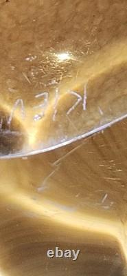 Ukrainian Studio Art Signed by Vladimir Zatynaiko Amber Glass ONE OF A KIND