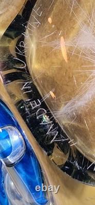 Ukrainian Studio Art Signed by Vladimir Zatynaiko Amber Glass ONE OF A KIND