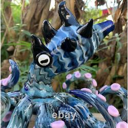 Unique Handmade Octopus Glass Smoking Pipe One-of-a-Kind Artisan Piece