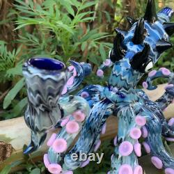 Unique Handmade Octopus Glass Smoking Pipe One-of-a-Kind Artisan Piece