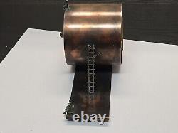 Unique One Of A Kind Table Steampunk Clock Handmade From Copper Signed By Author
