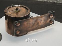 Unique One Of A Kind Table Steampunk Clock Handmade From Copper Signed By Author