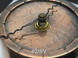 Unique One Of A Kind Table Steampunk Clock Handmade From Copper Signed By Author
