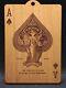 Unique One Of A Kind Engraved Mahogany Tycoon Playing Cards Ornanent Theory11
