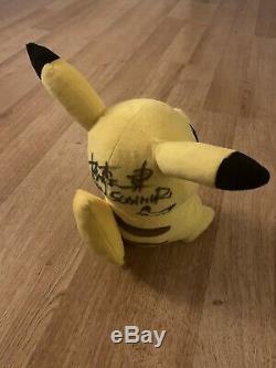 Unique Pokemon Collectible. Pikachu Plush SIGNED BY KEN SUGIMORI. One Of A Kind